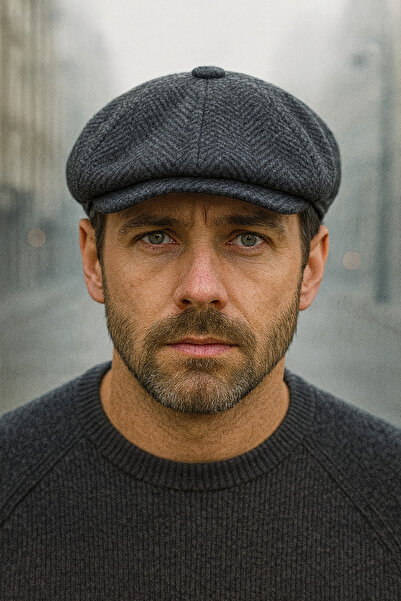 PaminBags Aksesuar قبعة بيكهام بتصميم ظهر السمكة من بيكيه