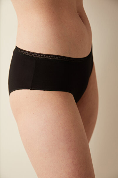 Penti Černé bederní kalhotky - Easy Cotton Trim