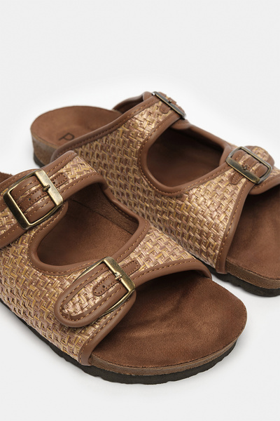 Penti Μαύρες παντόφλες Pia