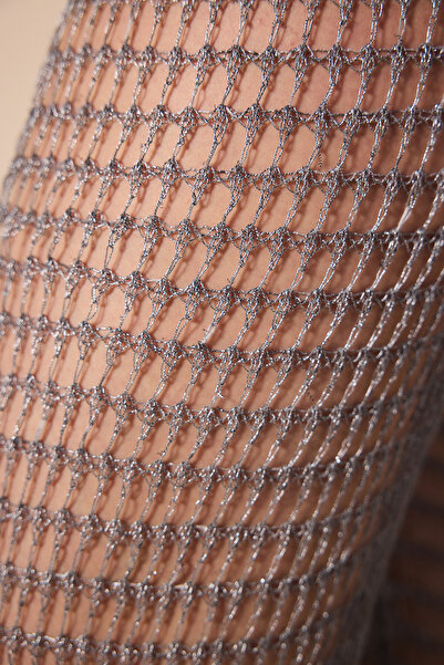 Penti Ασημένιο παντελόνι Shiny Fishnet - Συλλογή Dimple Erçel