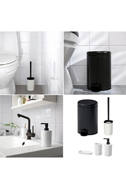 IKEA Σετ μπάνιου 5 τεμαχίων Κάδος απορριμμάτων Βάση οδοντόβουρτσας Σαπουνιού ...