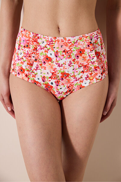 Penti Mehrfarbiger Bikini-Unterteil mit Scarlett-Rüschen und hoher Taille