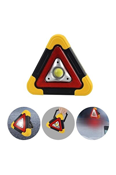 Powermaster 500 Lm Solar Şarjlı Reflektör Işıklı İkaz Lambası (HB-6609)