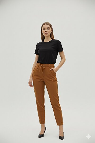 My Style Reflect Your Style: Tan Belted High-Waisted Pants with Pockets”