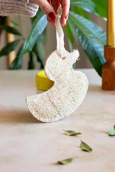 DEFNEDENDERMOKOZMETİK منشف الجسم للأطفال مصنوعة من ألياف اليقطين الطبيعية