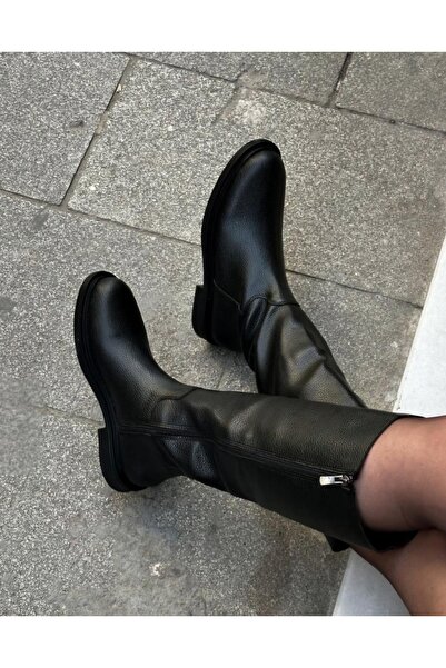 POTEEN Cizme lungi pentru călăreț pentru femei Cool C200 -negru