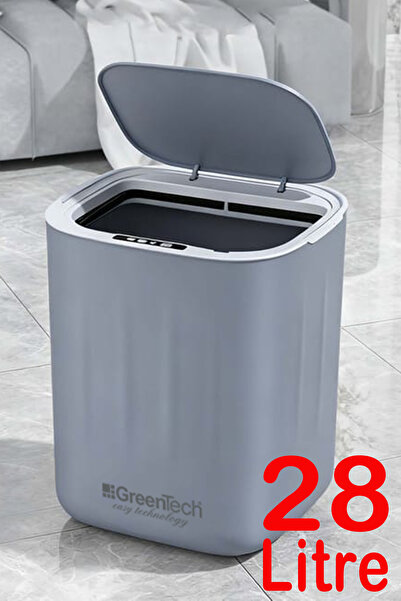 Greentech Sensörlü 28 Litre Çöp Kovası (Şarj Edilebilir Lityum Pilli) / GT-SC...
