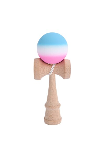 OEM Kendama din lemn profesională, jucărie interactivă, 18 cm, minge cu suprafață antiderapantă, model gradient