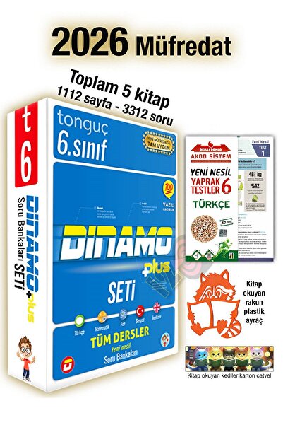 Tonguç Yayınları 6. Sınıf Dinamo Tüm Dersler Soru Bankası Seti 2026