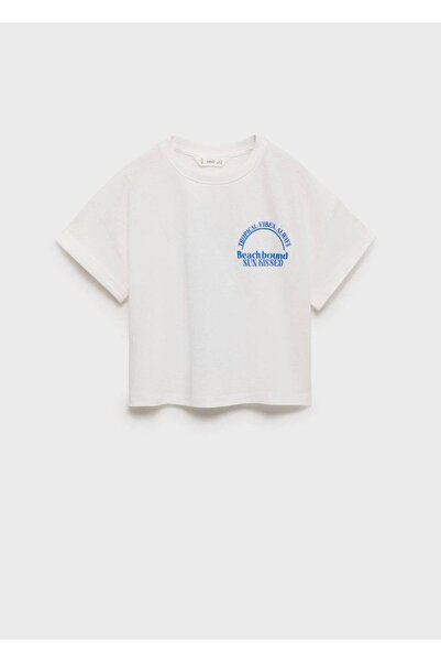 MANGO Kids Kısa kollu desenli tişört