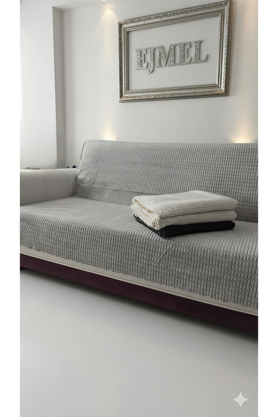 EJMEL Premium Sofa Cover 170X215 Thick Velvet Texture Pet-Friendly |   Sofa Cover |   Non-Slip Sole