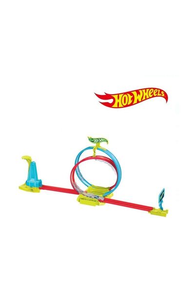 mattel Hot Wheels Neon Speeders Лазерен каскадьорски сблъсък с 1 кола