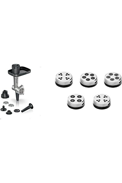 Bosch MUMS6ZS00 Mutfak Şefi Kıyma Aparatı ve Makarna Diskleri Aksesuar 2 Lİ SET