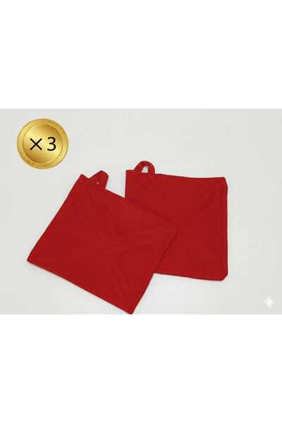 turkish dreams Heat Resistant Fabric Oven Mitts Not Silicone Three Pairs (2 Pcs Each Pair Handle)