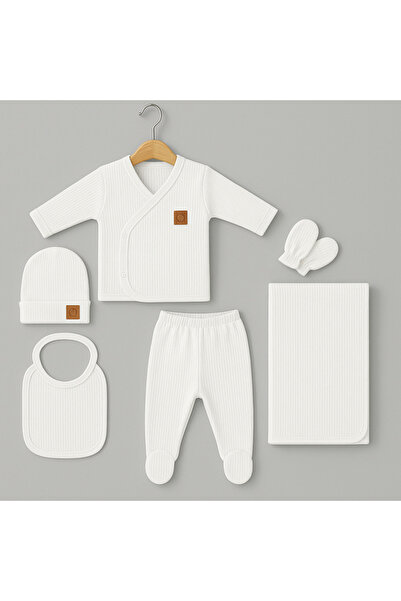 OMY Set of 6 Corded Baby Newborn 100% Cotton Hospital Release