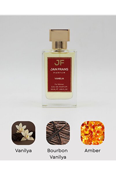 JF JAN FRANS Vanelia - Vanilya Parfüm Vanilya Kokulu 50 ml Kalıcı Edp Kadın Vanilyalı Parfüm Vanilla 28