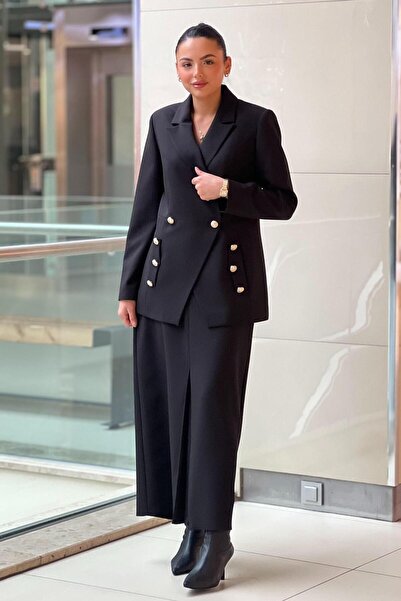 Ghisa Pocket Detailed Jacket Skirt Set