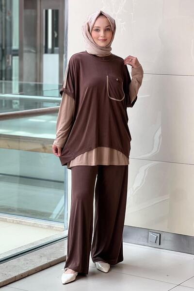 Ghisa Two Piece Tunic Pants 3 Piece Set