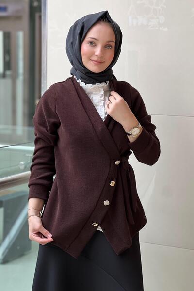 FUAT GÜRSEN Fuat Gürşen Kolsuz Fırfırlı Gömlek Triko Hırka İçli Dışlı İkli Takım