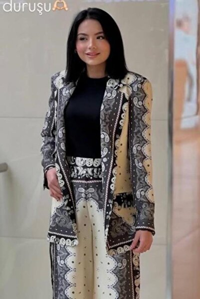 MİANOTTE Mianotte Shawl Pattern Jacket