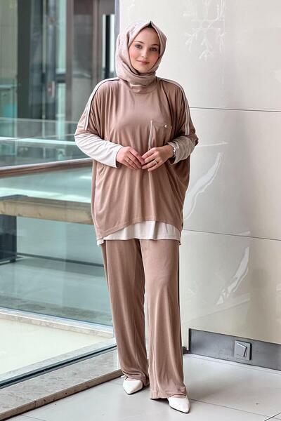 Ghisa Two Piece Tunic Pants 3 Piece Set