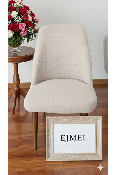 EJMEL JAKAR KUMAŞ Sandalye Kılıfı Büyük Likralı Yıkanabilir Streç Lastikli kumaş Sandalye Örtüsü 1 Adet