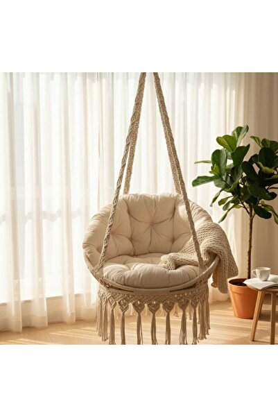 JANGEAR Macrame Swing Cushion Cream Color (CUSHION ONLY)