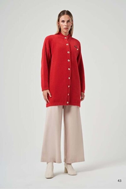 Nuss Basic Angora Cardigan with Front Snaps