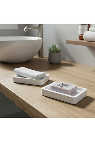 Fiyera Home Concrete Soap Dish 2 Pieces