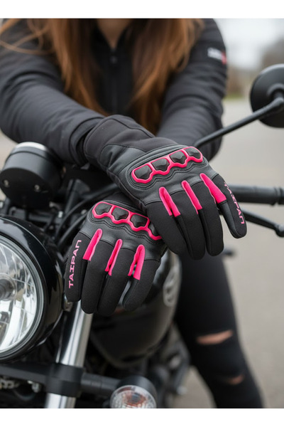 TAIPAN SPORTS Kadın Kışlık Deri, Su, Rüzgar ve Yağmur Geçirmez EN 13594 Serti...