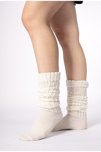 CİHO Socks Slouch Women's Leg Warmers over Knee Winter Wool Thick Soft Boot Socks