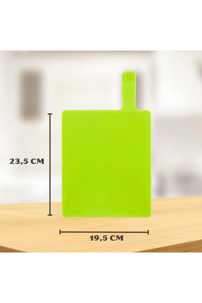 EDENBERG Set of 3 Kitchen Cutting Boards with Stand - Durable Plastic, Non-slip, Multicolor