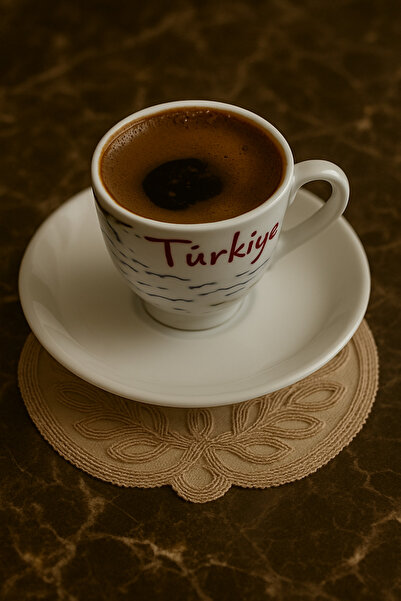 Çeyiz Bahçesi 6’lı Sunum Altlığı Cappucino