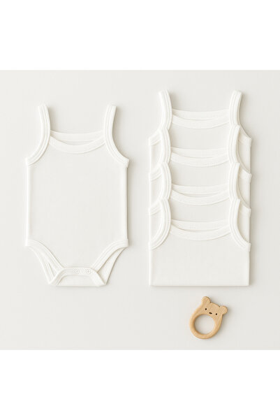 OMY 5'li 0-5 Yaş Ip Askılı Çıtçıtlı Body Zıbın Atlet Yenidoğan Hastane Çıkışı Kız Erkek Bebek Çocuk