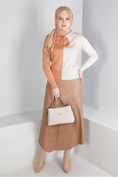 Alvina تنورة بحزام وسحاب 60326