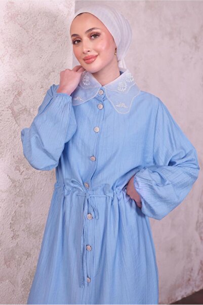 TRENDTESETTÜR ΓΥΝΑΙΚΕΙΟ ΣΕΤ ΠΑΝΤΕΛΟΝΙ ΜΠΛΕ ΔΑΝΤΕΛΕΣ ΠΟΥΚΑΜΙΣΟ T 9994