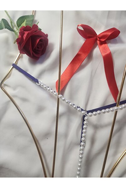 G&H UNDERWEAR String Thong Panties with Pearls