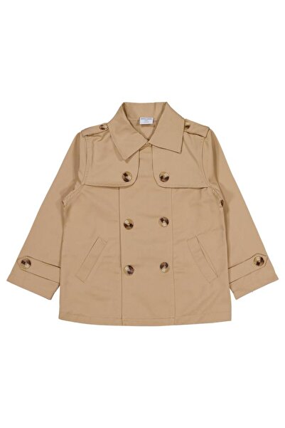 Pierre Cardin Shirt Collar 6-9 Years Old Coat - Beige 8-9 Years Old