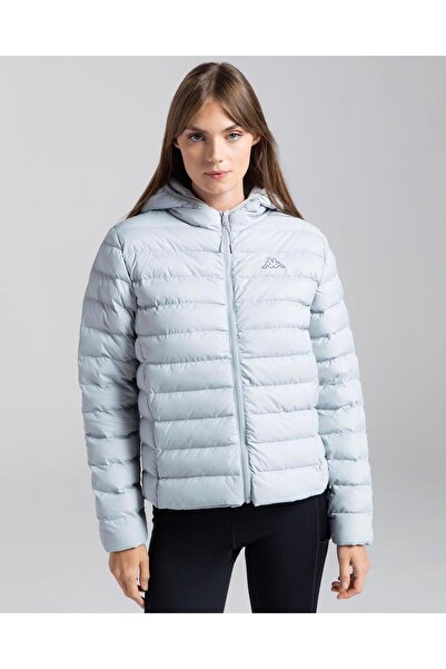 Kappa Logo Riju Kadın Gri Regular Fit Şişme Mont