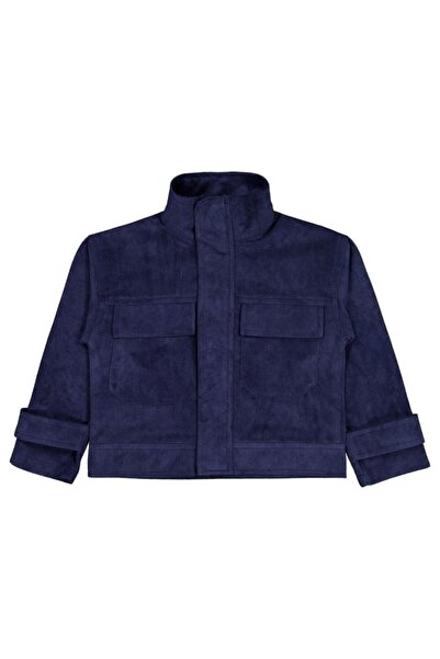 Pierre Cardin guler ridicat Palton pentru copii 2-5 ani - Albastru 2-3 ani