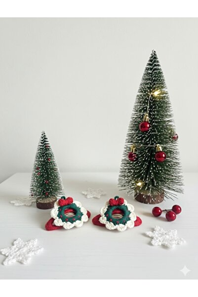 Gra Baby Accessories Örgü 2li Çıt Çıt Toka Yılbaşı Süsü