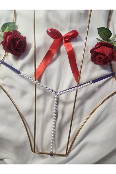 G&H UNDERWEAR String Thong Panties with Pearls