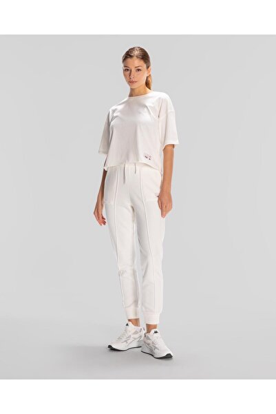 Kappa Authentic Lily Kadın Beyaz Regular Fit Tişört