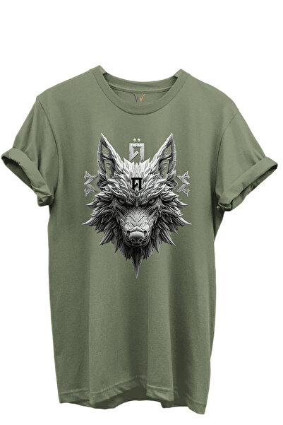 WİDİ Kurt and Turk Special Collection Series-5 Design Printed 100% Cotton T-Shirt