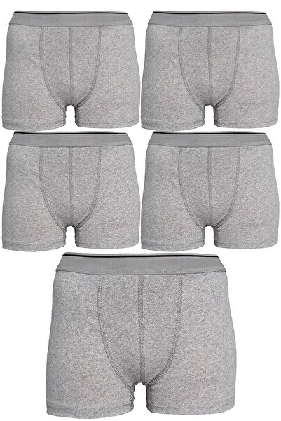 MOSTESS Gri Erkek Boxer 5 Lİ Paket
