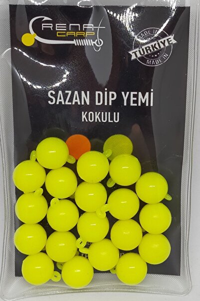 RENAT CARP Kulplu Kokulu Fluo Yeşil Top Sazan Dip Yemi 12 Mm (20 Adet)