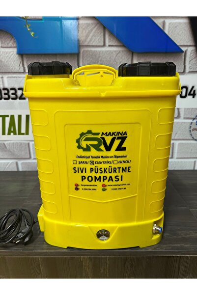 Ravza Makina Rvz 16 Lt Elektrikli Sıvı Püskürtme Pompası + Hortum & Tetik Set...