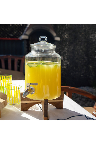 AROW Akasya Standlı Cam 3 Litre Sebil & Şerbetlik