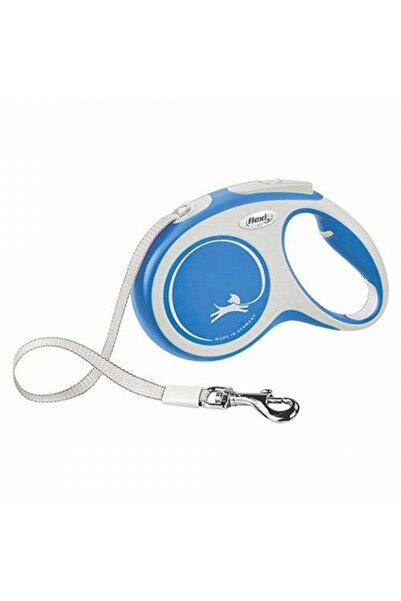 Flexi New Comfort Automatic Stripe Dog Walking Collar Large 5 Mt Blue