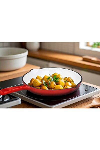 Carl Schmidt Sohn Xanten Premium Red enameled cast iron pot set, 4 pieces